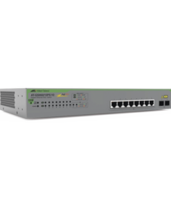 AT-GS950/10PS-V2-10-ALLIED TELESIS-Switch PoE+ Gigabit WebSmart de 10 puertos 10/100/1000 Mbps (2 x Combo) + 2 puertos gigabit SFP (Combo), 75 W