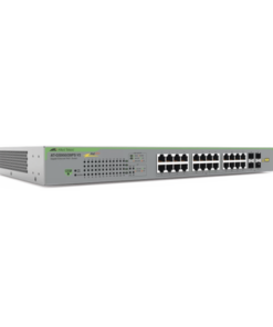 AT-GS950/28PS-V2-10-ALLIED TELESIS-Switch PoE+ Gigabit WebSmart de 24 puertos 10/100/1000 Mbps + 4 puertos SFP Gigabit, 185 W, Version 2