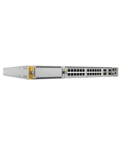 AT-X950-28XTQM-ALLIED TELESIS-Switch Stackeable Capa 3, 24 puertos 1/2.5/5/10G RJ45, 4 x 40G/100G QSFP+/QSFP28, 1 ranura de expansión