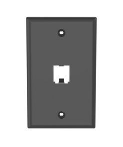 CFP1BL-PANDUIT-Placa de Pared Vertical Clásica, Salida Para 1 Puerto Mini-Com, Color Negro
