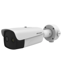 DS-2TD2637-15/P(B)-HIKVISION-Bala IP Dual / Térmica 15 mm (384 X 288 ) / Óptico 6 mm (4 Megapixel) / 50 mts IR / IP66 / PoE / Termométrica / Detección de Temperatura y Fuego / MicroSD