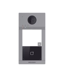 DS-KV8113-WME1(C)-HIKVISION-Videoportero IP 2 Megapixel / Llamada y Apertura Remota desde App Hik-Connect / PoE / Exterior IP65 + Antivandalico IK08 / 1 Departamento / Apertura con Tarjeta / Soporta 2 Puertas y hasta 6 Monitores