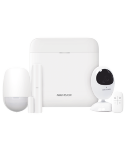 DS-PWA48-KS/CAM-HIKVISION-(AX PRO) KIT de Alarma AX PRO con GSM (3G/4G) / Incluye: 1 Hub con bateria de respaldo / 1 Sensor PIR / 1 Contacto Magnético / 1 Control Remoto / 1 Cámara IP / Wi-Fi / Compatible con Hik-Connect P2P / DS-2CV2U21FD-IW 