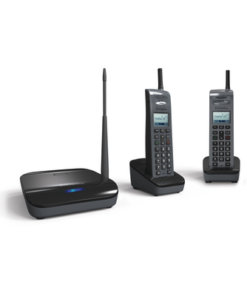 FREESTYL-SIP2-ENGENIUS-Sistema Telefónico Inalámbrico SIP de Largo Alcance, Incluye Base y Dos Teléfonos Inalámbricos, Soporta 10 Cuentas SIP, Hasta 4 Llamadas Simultaneas,