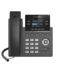 GRP2612G-GRANDSTREAM-Teléfono IP Grado Operador, 4 líneas SIP con 2 cuentas, puertos Gigabit PoE, pantalla a color 2.4", codec Opus, IPV4/IPV6 con gestión en la nube GDMS