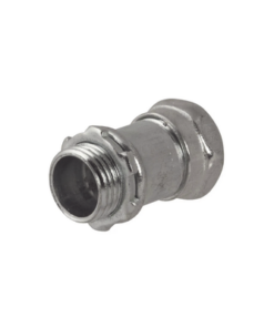 HUB-2904-HUBBELL-Conector Recto Compresión de Acero Galvanizado para Pared Delgada de 1" .