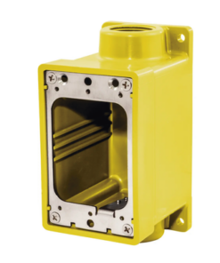 HUB-HBL-60CM-83A-HUBBELL-Caja Hermética Serie FD de 3/4" NPT/ Color Amarillo.
