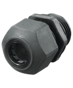 HUB-SEC38BA-HUBBELL-Conector de cable, estilo europeo para conductores de 0.18" a .31", para conduit 3/8", negro.