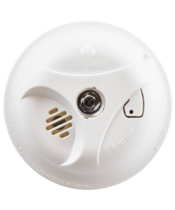 SA304CN3-FIRST ALERT-Detector de Humo Autónomo, No Requiere Panel, LED de Escape, Sensor por Ionización, Batería 9 V reemplazable  