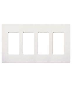 SC-4-SW-LUTRON ELECTRONICS-PLACA DE PARED 4 ESPACIOS
