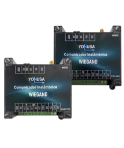 WIE01-YONUSA-Convertidor de lectora para control de acceso (cableado a inalámbrico) / 1 Wiegand / 2 Relevadores / 2 Entradas / Hasta 1.6 KM de distancia