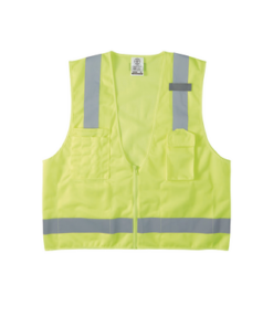 60269-KLEIN TOOLS-Chaleco de seguridad reflectante de alta visibilidad, mediano/grande. Con múltiples bolsillos de diferente capacidad