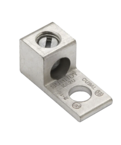 HUB-KA6U-HUBBELL BURNDY-Terminal Universal de Aluminio/ 1 Orificio para Calibre  14- 6 AWG / Perno de 1/4" / AL-CU Estañado.
