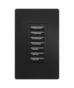 RRDW7BMN-LUTRON ELECTRONICS-(RadioRA2) Teclado seetouch 7 botones, programe escenas diferentes en cada botón.