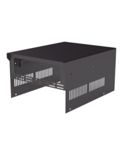 SRX21U-EPCOM INDUSTRIAL-Gabinete de acero en color negro, para usar como base con radio aéreo IC-A120 y fuente de alimentación SEC1223 