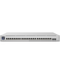 USW-ENTERPRISE-24-POE-UBIQUITI-UniFi Switch Empresarial Capa 3 de 24 puertos PoE 802.3af/at (12 puertos 2.5G y 12 puertos 1G) + 2 puertos 1/10G SFP+, 400W, pantalla informativa