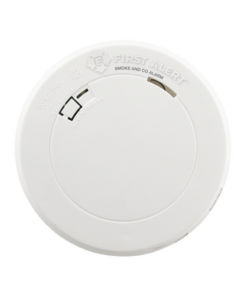 1039868-FIRST ALERT-Detector Combo de Humo/CO, Autónomo, Batería Sellada de Litio de 10 años, No Requiere Panel, Diseño Ultra Delgado, No Requiere Cableado