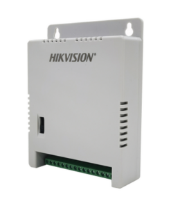 DS-2FA1205-C8/K-HIKVISION-Fuente de Poder Regulada 12 Vcc / 13.5 Vcc / 15 Vcc para 8 Cámaras / 8 Amperes (1 Amp por Salida) / Voltaje de Entrada 90 - 130 VCA / Filtro de Ruido para Cámaras 4K / Modo para Largas Distancias