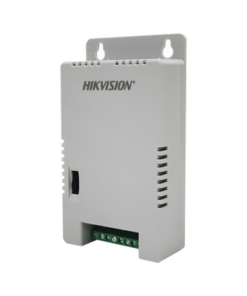 DS-2FA1225-C4/K-HIKVISION-Fuente de Poder Regulada 12 Vcc / 13.5 Vcc / 15 Vcc para 4 Cámaras / 4 Amp (1 Amp por Salida) / Voltaje de Entrada 90 - 130 VCA / Filtro de Ruido para Cámaras 4K / Modo para Largas Distancias