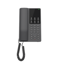 GHP621-GRANDSTREAM-Teléfono IP Hotelero, 2 líneas SIP con 2 cuentas, codec Opus, IPV4/IPV6, color negro, con gestión en la nube GDMS