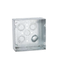 HUB-259-RACO-Caja Cuadrada 4 11/16 x 4 11/16"/ Profundidad 2- 1/8"/ Cuenta con 6 Entrada de 1 1/4"/ 1 Entrada de 1/2" / 3 TKO (1/2"-3/4").