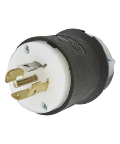 HUB-HBL-2511-HUBBELL-Clavija Industrial con Bloqueo de Media Vuelta / 20 A 120/208 V CA / 4 Polos 5 Hilos / Color Blanco y Negro / Nema L21-20P/ Grado Industrial