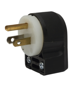HUB-HBL5266CA-HUBBELL-Clavija Entrada Recta en Angulo/ 15A 125V/ 2 Polos 3 Hilos/ Nema 5-15P/ Grado Industrial- Comercial.