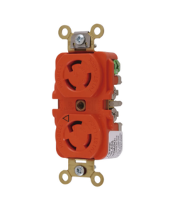 HUB-IG-4700A-HUBBELL-Receptáculo Duplex de Media Vuelta / 15 A 125 V CA / 2 Polos 3 Hilos / Nema L5-15R