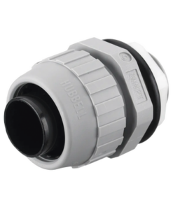 HUB-P075-NGYA-HUBBELL-Conector Recto de Nylon de 3/4" para Tubería Liquidtight Polytuff.