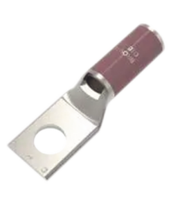 HUB-YA2CL2-BOX-HUBBELL BURNDY-Zapata Terminal de Compresión BURNDY Cañón Corto para Tornillo de 1/4" y Calibre 2 AWG.