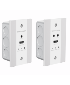 TT-676-W-EPCOM TITANIUM-Kit Extensor HDMI en PLACAS DE PARED para distancias de 70 metros / Resolución 4K@60Hz / Cat 6/6A/ 7 / HDR/ IPCOLOR/ Cero Latencia / Soporta Control Remoto / Placa de pared de 2.74 x 4.49” (tamaño estándar de EE.UU.)
