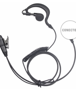 TX-110N-M02-TXPRO-Micrófono de Solapa con Audífono Ajustable al oído. Para Radios HT750/1250/1550/PRO5150/5550/7150