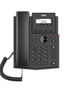 X301G-FANVIL-Teléfono IP empresarial para 2 lineas SIP con pantalla LCD,  Puertos Gigabit, Códec Opus, conferencia de 6 vías, PoE.