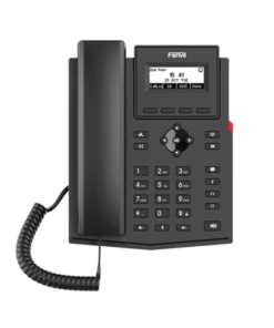 X301P-FANVIL-Teléfono IP empresarial para 2 lineas SIP con pantalla LCD, Códec Opus, conferencia de 3 vías, PoE.