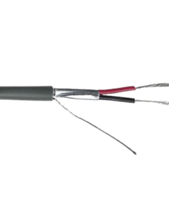 9297-VIAKON-Cable Calibre 22 / 2 Conductores / Blindado / 305 Metros / Riser / UL / Color Gris / Hecho en México
