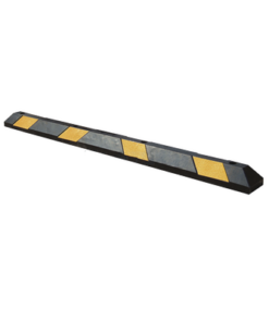 AC-183TV-ACCESSPRO-Tope Vehicular P / Estacionamiento / 183cm / Color Negro-Amarillo / 8 Franjas Reflejantes.