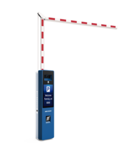 DS-TMC407-EHL(LCD)-HIKVISION-Barrera Vehicular IZQUIERDA Todo en Uno / Brazo Articulado Incluido de 4 mts / Cámara ANPR Integrada / Boton de Ayuda / Pantalla LCD / Apertura en 4 segundos 