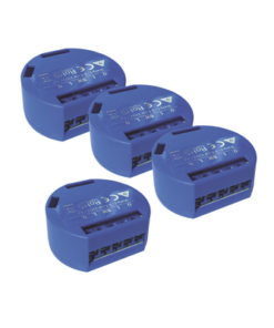 SHELLY1K4-SHELLY-Kit de 4 / Relevador / Interruptor WIFI INDUSTRIAL Industrial y residencial inteligente / Hasta 16A / Soporta Google /Alexa / Nube P2P y control Local / 
