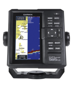 10-01711-00-GARMIN-Plotter de Navegación GPSMAP 585 Plus / Pantalla 6" WVGA / Sonar CHIRP 600W / ClearVü Scanning Sonar / Compatible GPS-GLONASS-BeiDou / Quickdraw Contours / 2 Ranuras SD / IPX7 / Multiidioma