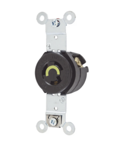 HUB-HBL-4710-HUBBELL-Receptáculo Sencillo de Media Vuelta/ 15 A 125 V CA / 2 Polos 3 Hilos / Nema L5-15R.