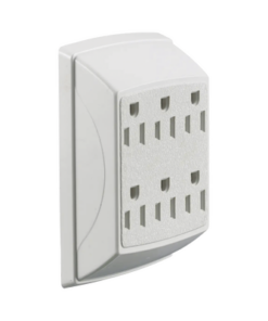 HUB-RT-600-W-HUBBELL-Multicontacto Dúplex con 6 Salidas/ 15 A 125 V CA/ 2 Polos 3 Hilos / Color Blanco.