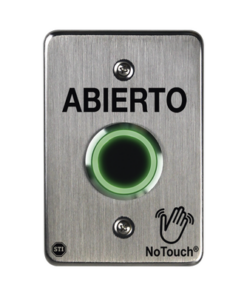 NT-SS102-ES-STI-Interruptor IR NoTouch® de Acero Inoxidable, De un solo grupo, ABIERTO