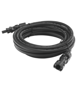 CBLMC42P5MBLK1-EPCOM POWERLINE-Cable Fotovoltaico 2.5 m, Negro, Calibre 10 AWG con Terminales MC4 en Ambos Extremos