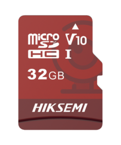 HS-TF-E1/32G-HIKSEMI by HIKVISION-Memoria microSD / Clase 10 de 32 GB / Especializada Para Videovigilancia (Uso 24/7) / Compatibles con cámaras HIKVISION y Otras Marcas / 95 MB/s Lectura / 25 MB/s Escritura