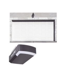 KIT-GAR188SC-ACCESSPRO-KIT COMPLETO Puerta D/ Garage 18x8 Pies / Cuadro Corto / Color blanco / Insulada / Incluye Motor FS1000APPRT / 1/2HP / Fuerte/Silencioso/Luz LED/Motor DC .