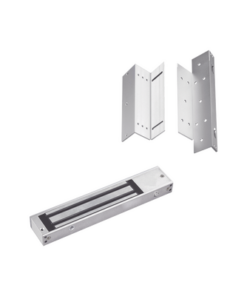 MAG600NLEDK-ACCESSPRO-Kit para control de acceso incluye Chapa magnética de 600Lbs / Montajes L y Z 