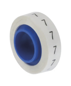 PMDR-7-PANDUIT-Rollo de Etiquetas Marcadoras, Pre-Impresos con el Número 7, de 2.4 metros, Color Blanco
