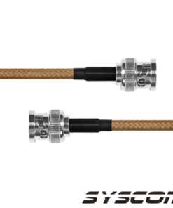 SBNC142KBNC60-EPCOM INDUSTRIAL-Jumper con Cable LP142 de 60 cm (23.62 pulgadas), con Conectores BNC Macho a BNC Macho.