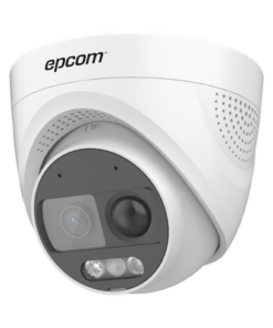 E8-TURBO-T-EPCOM-Domo TURBOHD 1080p / Imagen a Color 24/7 / Lente 2.8 mm / Luz Blanca 20 mts / Micrófono integrado / Exterior IP67 / WDR 130 dB / Sensor PIR / Sirena Integrada / Salida de audio / Estrobo ROJO - AZUL