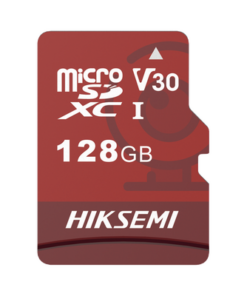 HS-TF-E1/128G-HIKSEMI by HIKVISION-Memoria microSD / Clase 10 de 128 GB / Especializada Para Videovigilancia (Uso 24/7) / Compatibles con cámaras HIKVISION y Otras Marcas / 95 MB/s Lectura / 50 MB/s Escritura